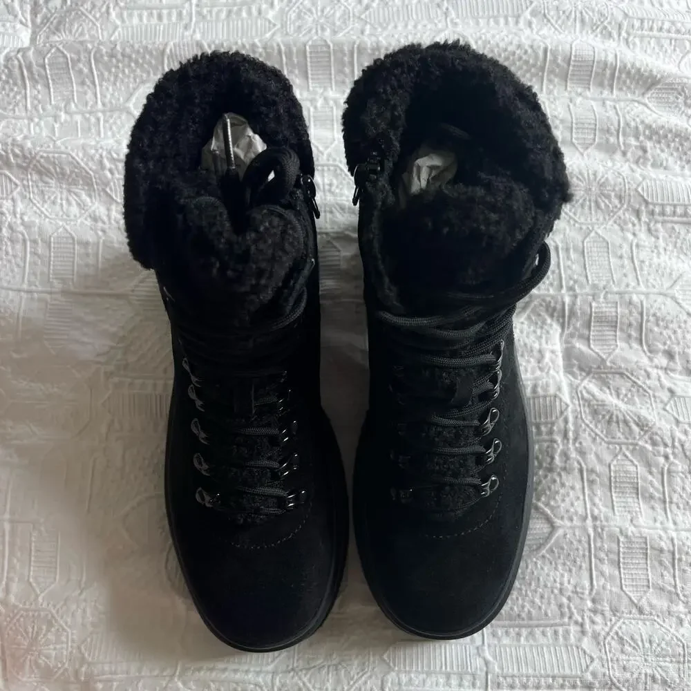 Aqua Women's Thea Lace Up Cold Weather Boots Sz 8M